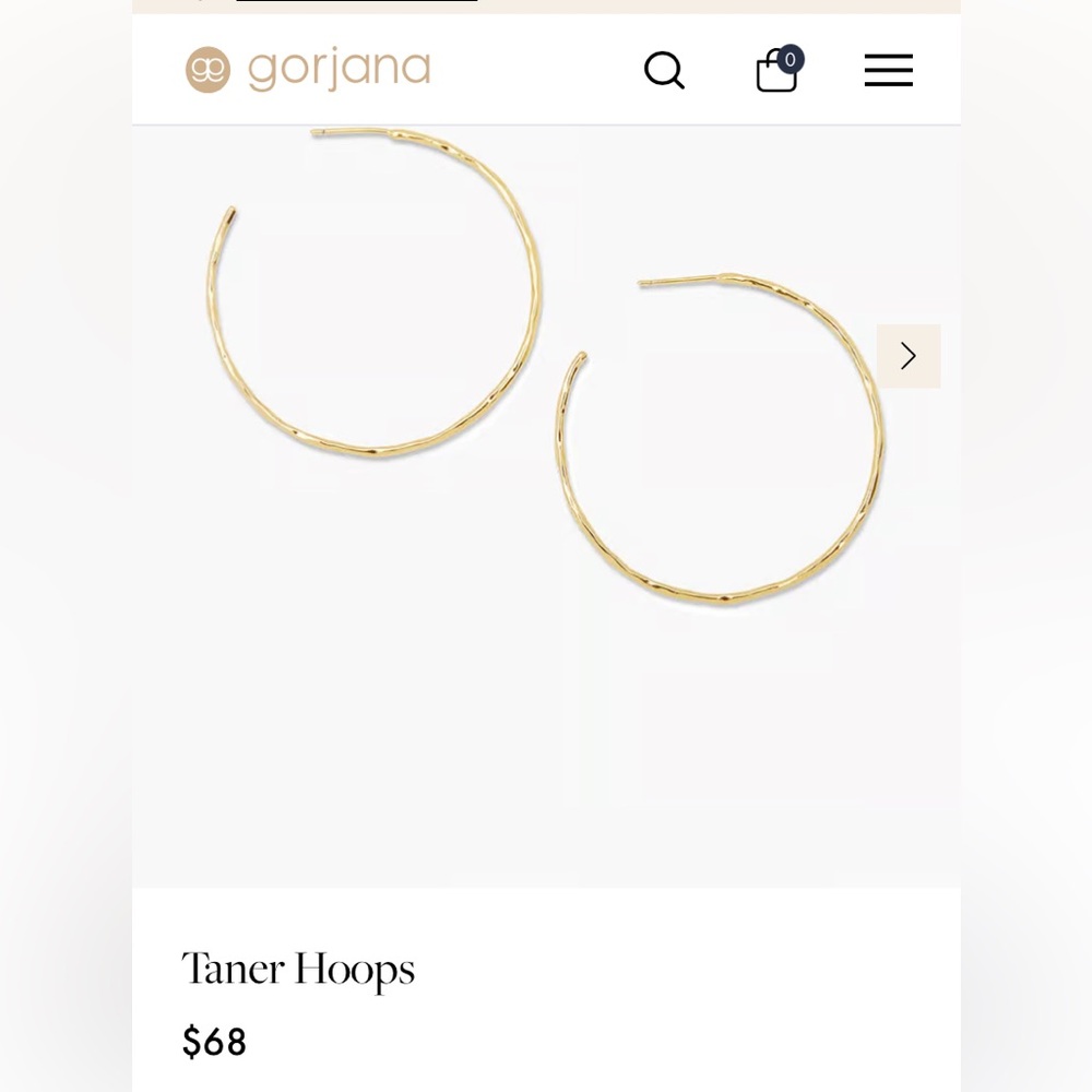 Gorjana large gold hoops